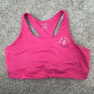 Peloton sports bra in heathered pink size L